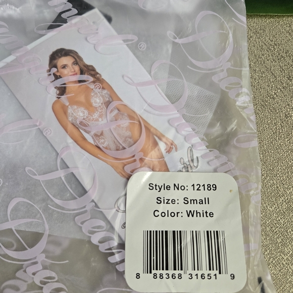 DREAMGIRL | Delicate Bridal Teddy in White sz S - Picture 6 of 7